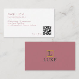 Cartão de visita minimalista | Código QR Personali