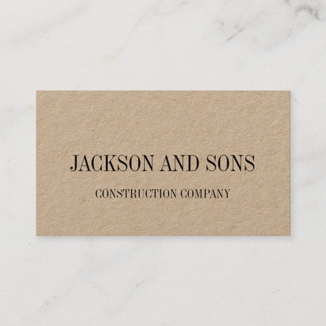 Cartão de visita minimalista da empresa de (Frente)