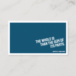 CARTÃO DE VISITA minimalista de FILOSOPHY