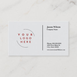 Cartão de visita minimalista de logotipo personali