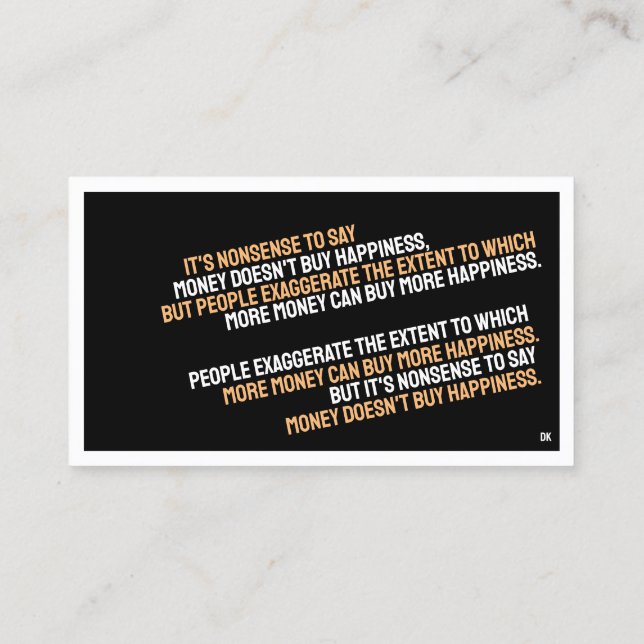 Cartão de visita minimalista de PSICOLOGIA (Verso)