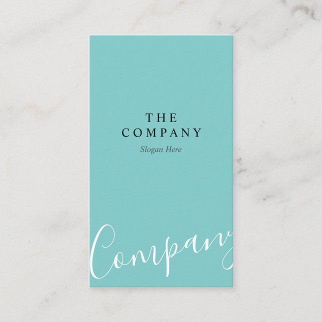 Cartão de visita minimalista do vertical do erro (Frente)