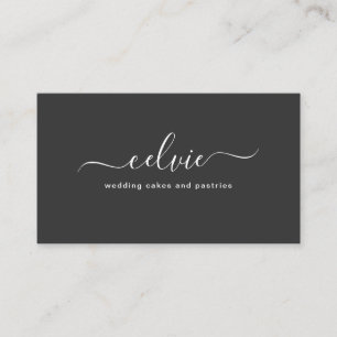 Cartão de visita minimalista elegante e sofistica