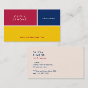 Cartão de visita minimalista moderno