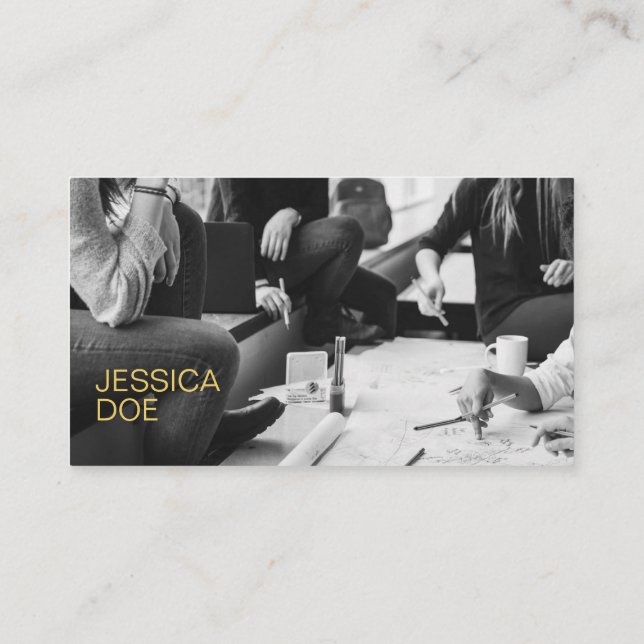 Cartão de visita Minimalista Moderno do Designer d (Verso)