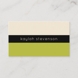 Cartão de visita minimalista moderno | Pistachio v