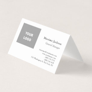 Cartão De Visita Minimalista Moderno Tendência Adicione Seu Logotip