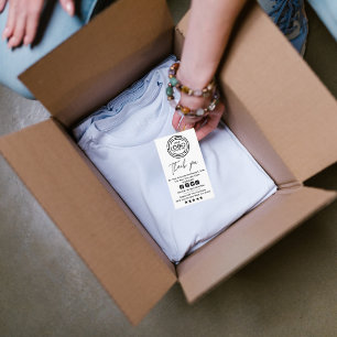 Cartão De Visita Minimalista Obrigado por suas marcas de travamento