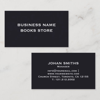 Cartão de Visita Minimalista Preto e Branco Modern