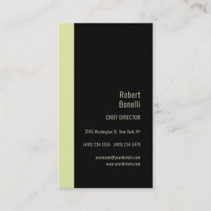 Cartão De Visita Minimalista Preto Simples & Cores Pastel Modernas