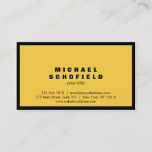 Minimalista Profissional Preto e Amarelo