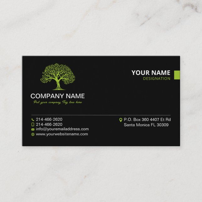 Cartão De Visita Minimalista, Simples, Profissional, Preto, Único (Frente)