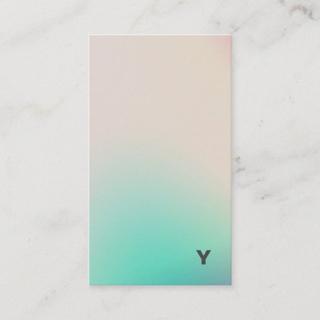 Cartão de visita mínimo abstrato do vertical do (Frente)