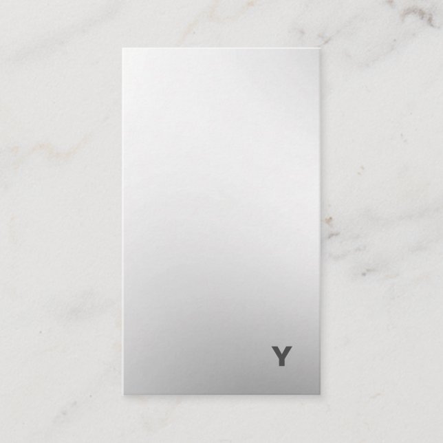 Cartão de visita mínimo abstrato do vertical do (Frente)