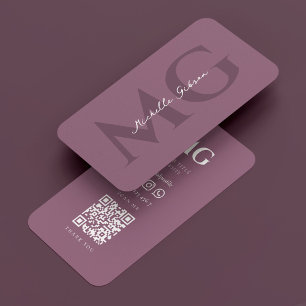 Cartão De Visita Mínimo de cor-de-rosa moderno profissional empoeir