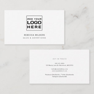 Cartão De Visita Mínimo de Logotipo Moderno