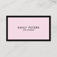 Mínimo de luxo profissional, preto-e-rosa