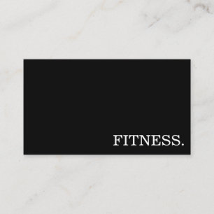 Cartão De Visita Mínimo do Treinador de Malhação