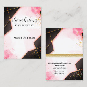 Cartão de visita Mínimo Dourado-Marbel