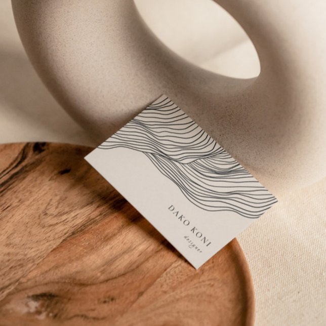 Cartão De Visita Mínimo elegante (Criador carregado)