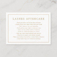 Mínimo Elegante Dourada Lashes Após Cuidados