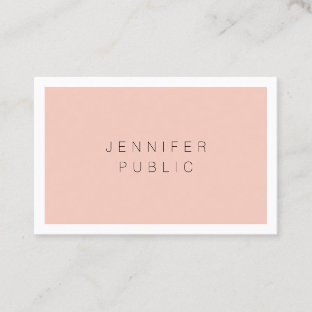 Cartão De Visita Mínimo Elegante Simples Profissional (Frente)