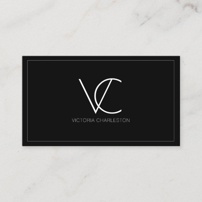 Cartão De Visita Mínimo Moderno (Frente)