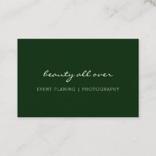 Cartão de visita mínimo moderno