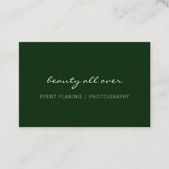 Cartão de visita mínimo moderno (Frente)