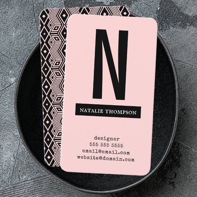 Cartão De Visita Mínimo moderno profissional de tendências simples  (Criador carregado)