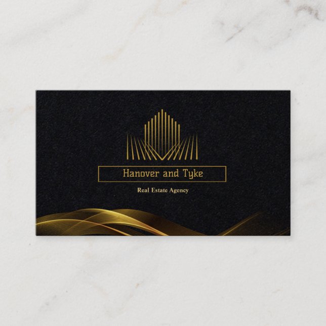 Cartão De Visita Mínimo Negro Simples e Moderno Profissional (Frente)