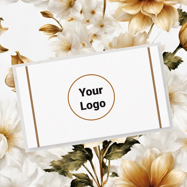 CARTÃO DE VISITA MÍNIMO SIMPLES ADICIONE O TEXTO PERSONALIZADO DO L (Criador carregado)