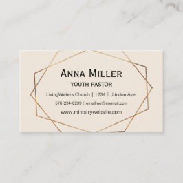 Cartão De Visita Ministério da Juventude Moderna