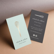 Mint & Gold Whisk | Bakery | Chef | Caterer