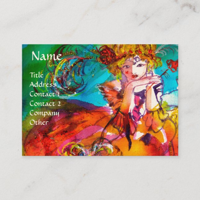 Cartão De Visita MIRANDOLINA / Artes performáticas, Designer de fan (Frente)