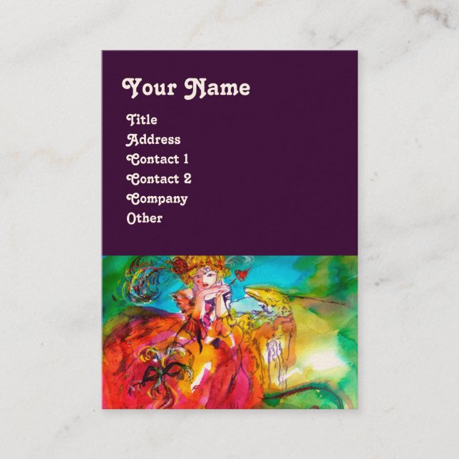 Cartão De Visita MIRANDOLINA / Artes performáticas, Designer de fan (Frente)