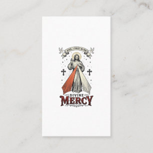 Cartão De Visita Misericórdia Divina Jesus Eu Confio em Você Camisa