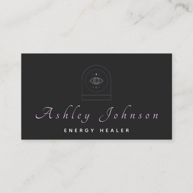 Cartão De Visita Misterioso logotipo de terceiro olho - Astrologia  (Frente)