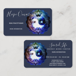 Cartão De Visita Místico Yin Yang, Espiritual Holístico