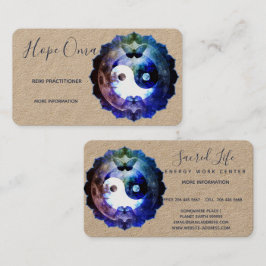 Cartão De Visita Místico Yin Yang, Espiritual Holístico
