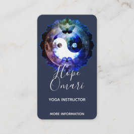 Cartão De Visita Místico Yin Yang, Espiritual Holístico