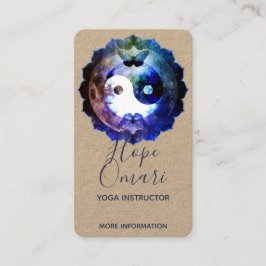 Cartão De Visita Místico Yin Yang, Kraft Holístico Espiritual