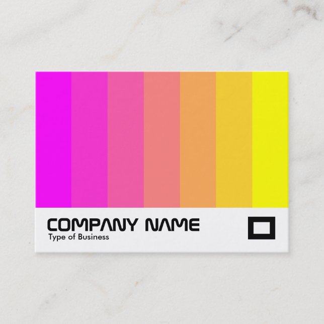 Cartão De Visita Mistura de cores - Magenta a amarela (Frente)