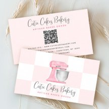 Misturador de Cozinha Rosa Bege Código QR Xadrez P
