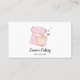 Cartão De Visita Misturador de padaria para Cupcakes e doces