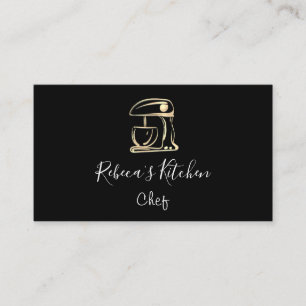 Cartão De Visita Misturador de Robôs de Logotipo do cozinhar Chef 