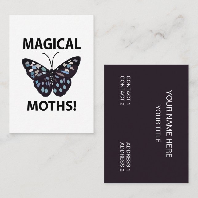 Cartão De Visita Mitos mágicos da borboleta (Frente/Verso)