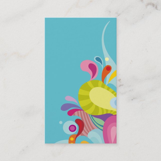 Cartão De Visita miúdo bonito e engraçado moderno do modelo de (Frente)