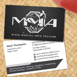 Cartão De Visita MMA - Formação Mista de Artes Marciais