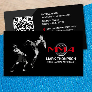 Cartão De Visita MMA - Formação Mista de Artes Marciais